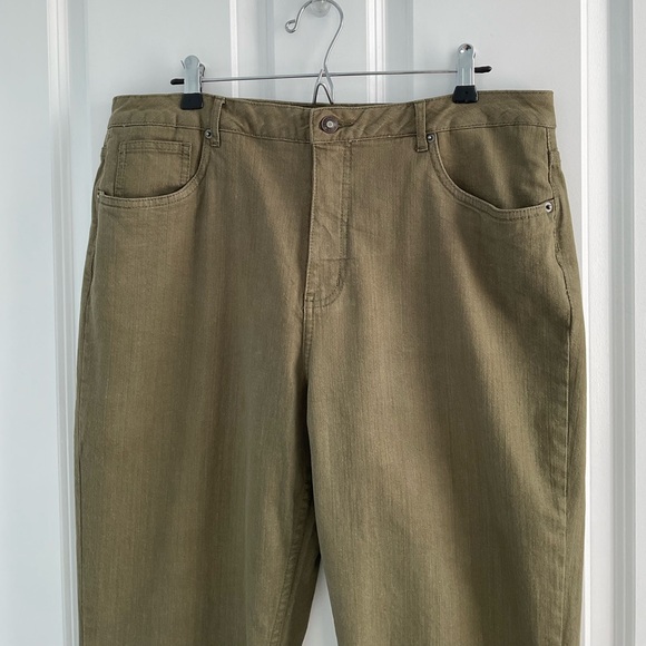 Coldwater Creek Olive Straight Leg Pants - Picture 4 of 5